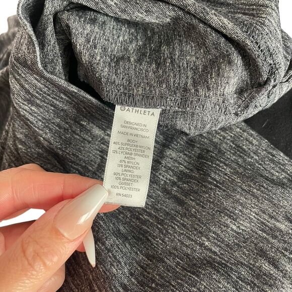 Athleta Large Modern Metro Skort Gray Pockets Casual Activewear Stretch - Picture 3 of 9